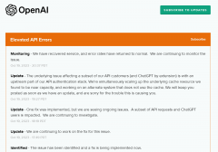 比特派钱包官方|OpenAI API 出现严重故障致无法使用，目前已修复服务 -
